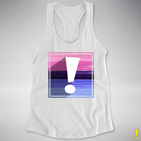 Omnisexual Pride Flag Exclamation Point Racerback Tank
